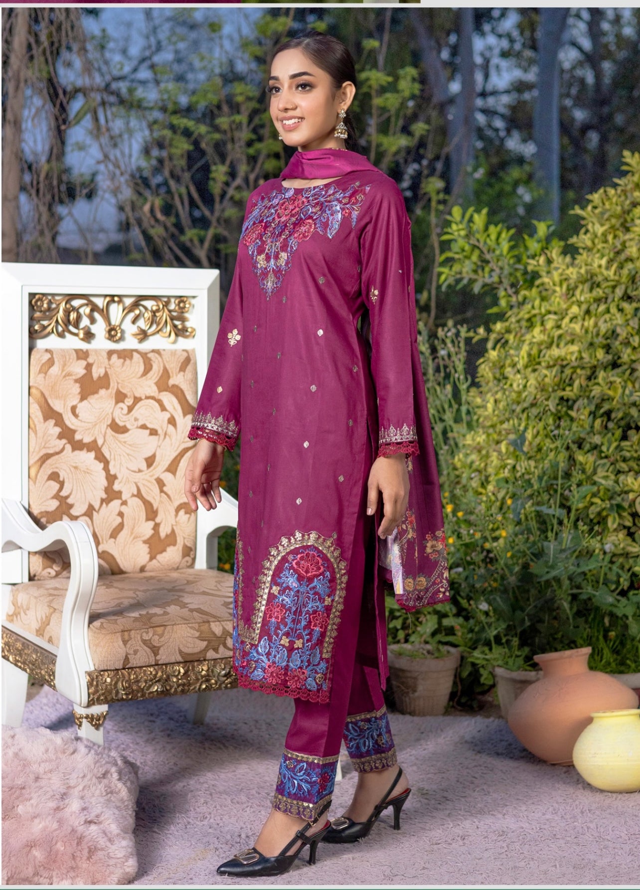 3 Piece Ready To Wear Suit - Eid Collection