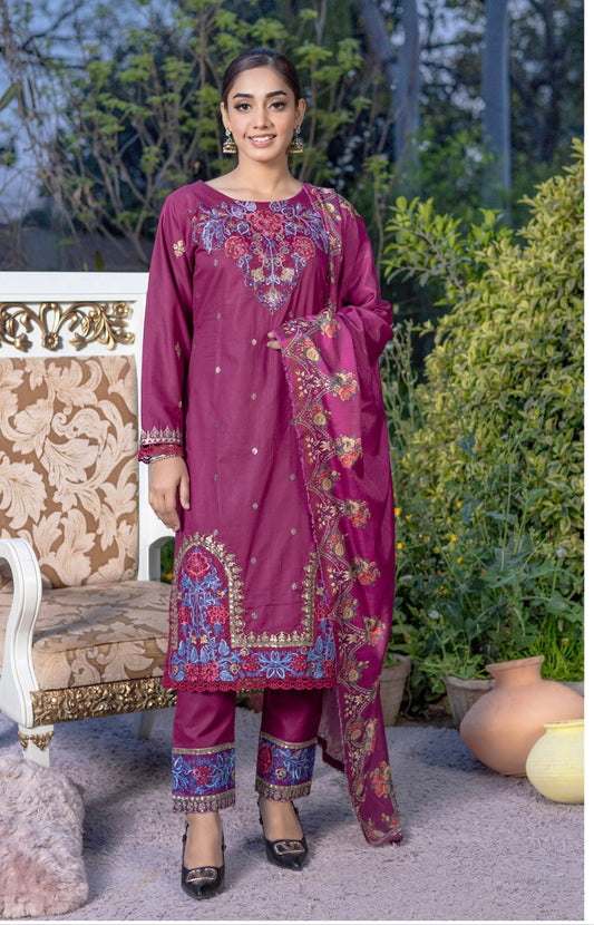 3 Piece Ready To Wear Suit - Eid Collection