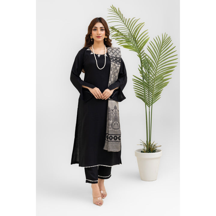 3 Pc Ready To Wear Suit - Kashmiri Wool Shawl (Winter Collection)