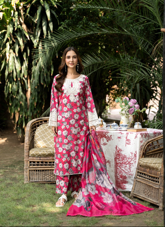 Branded  3 Piece  Ready To Wear Suit -Lawn Suit