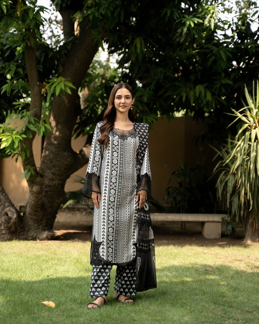 Branded  3 Piece  Ready To Wear Suit -Lawn Suit