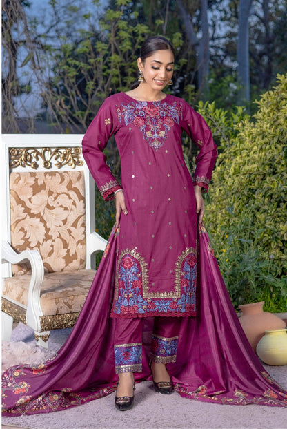 3 Piece Ready To Wear Suit - Eid Collection