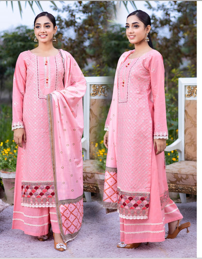 3 Piece Ready To Wear Suit - Eid Collection