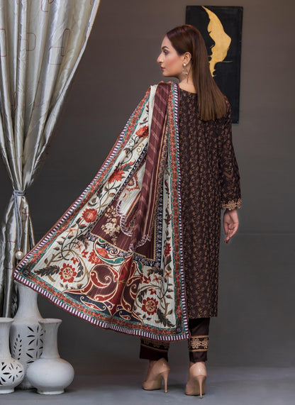 3 Piece High Quality  Stitched Suit  [Dhanak]